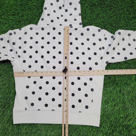 Vintage Y2K Champion Polka-Dot Hoodie Womens Medium 19x21 Reverse-Weave - Picture 9 of 13